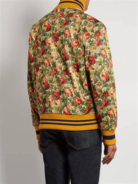 gucci floral jacket men|Gucci jacket men's cheap.